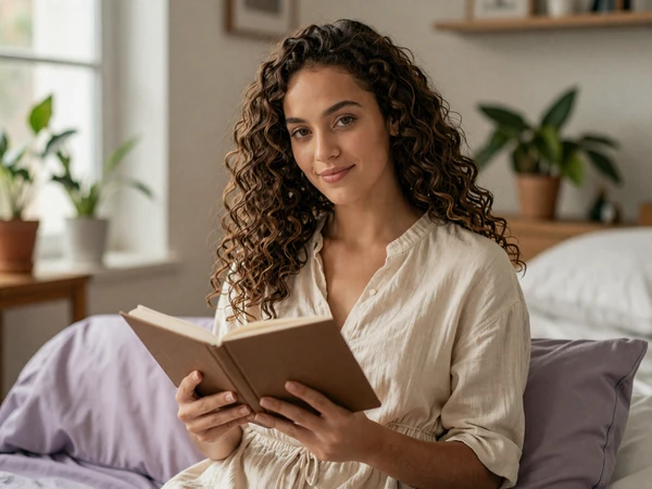 Tara, an adult with epilepsy journaling in a calm sunny bedroom - epilepsy dating on InclusiveDating